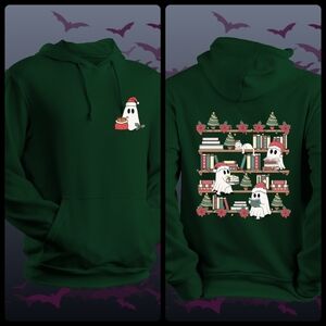 Green Ghost Holiday Hoodie